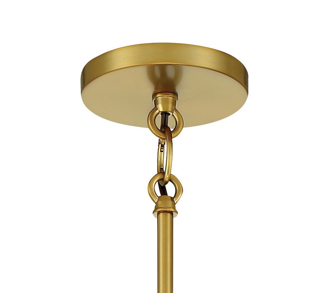 Minka-Lavery Spyglass Terrace 5-Light Soft Brass Pendant with Shade