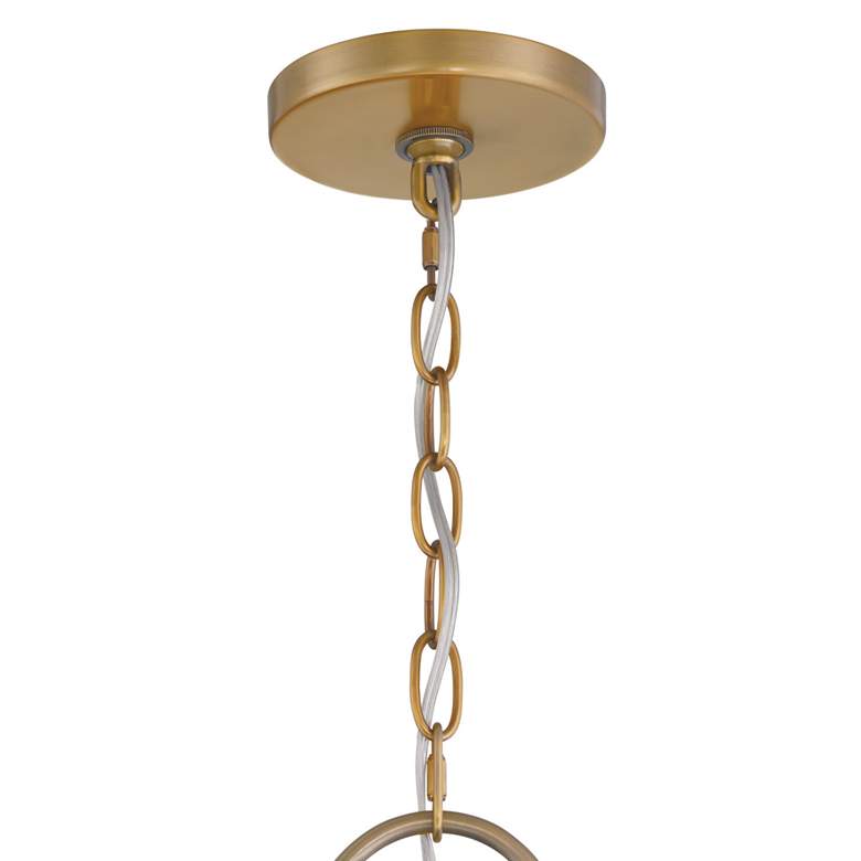 Image 5 Minka Lavery Stamford 1-Light 13-in Brass and Matte Black Pending Lighting more views