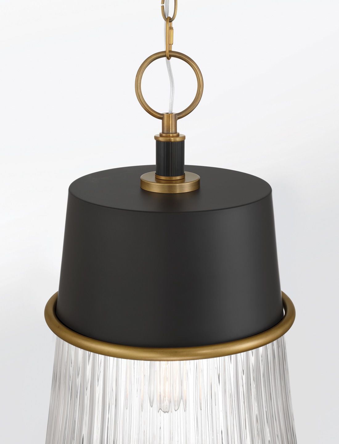 Image 6 Minka Lavery Stamford 1-Light 15-in Legacy Brass and Black Pendant Light more views