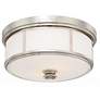 2_Minka Lavery Stassi 16" Wide Polished Nickel Opal Drum Ceiling Light