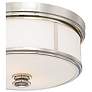 3_Minka Lavery Stassi 16" Wide Polished Nickel Opal Drum Ceiling Light more views
