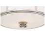 4_Minka Lavery Stassi 16" Wide Polished Nickel Opal Drum Ceiling Light more views