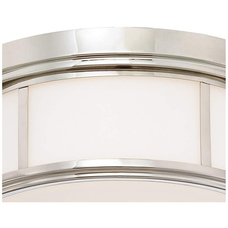 Image 5 Minka Lavery Stassi 16" Wide Polished Nickel Opal Drum Ceiling Light more views