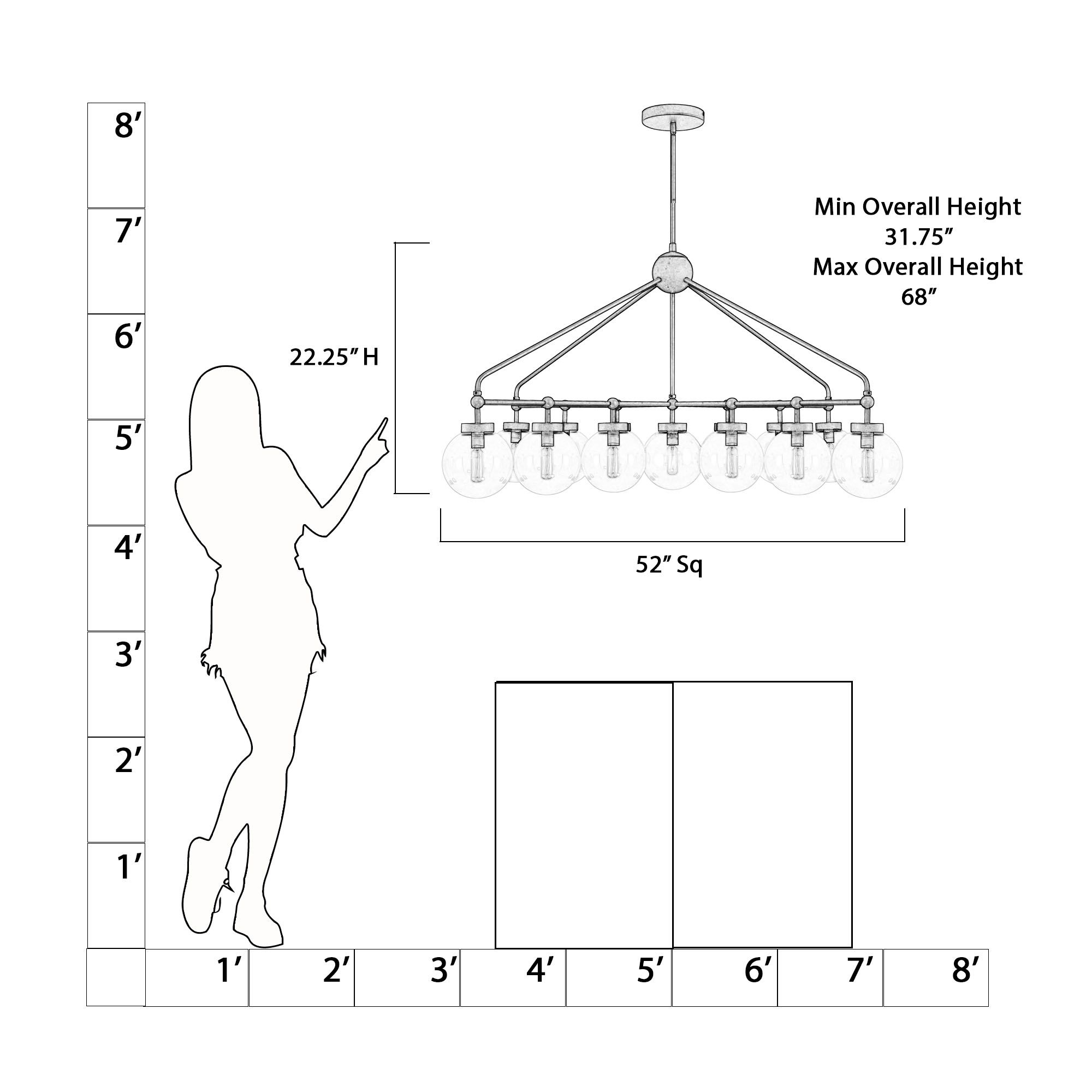 Image 5 Minka-Lavery Stella 13-Light 52-in Dark Bronze Chandelier with Glass Shades more views
