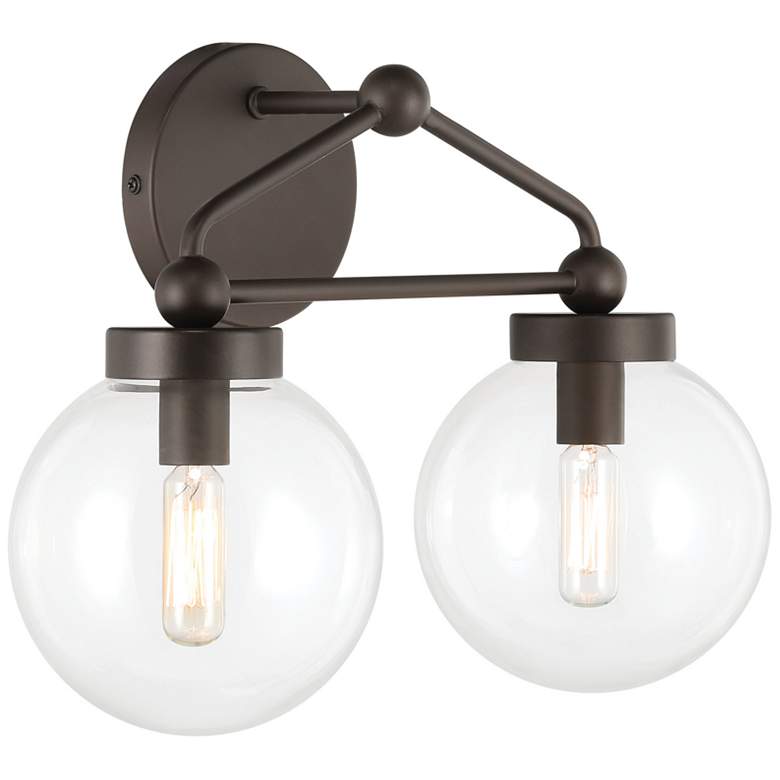Image 3 Minka-Lavery Stella 2-Light 14.75-in Dark Bronze Indoor Vanity Light more views