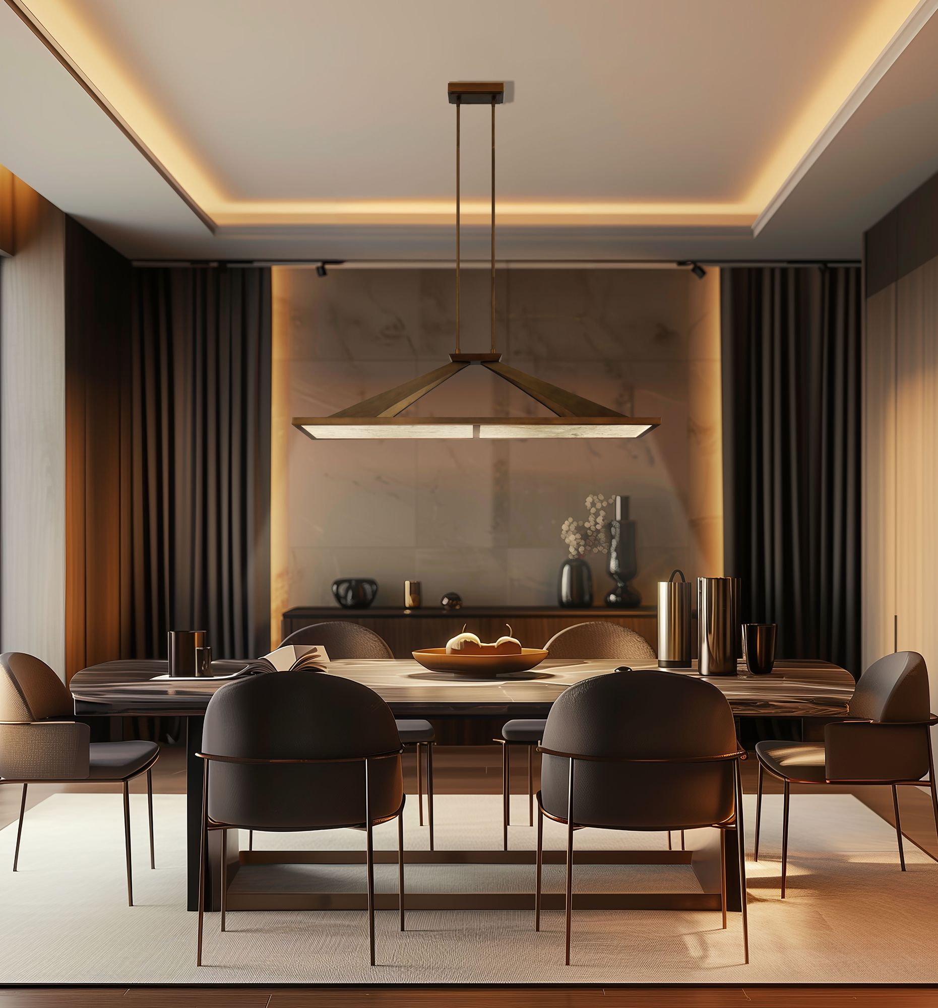 Minka Lavery Stiles 1-Light LED 48-in Gold Chandelier with Alabaster Shades