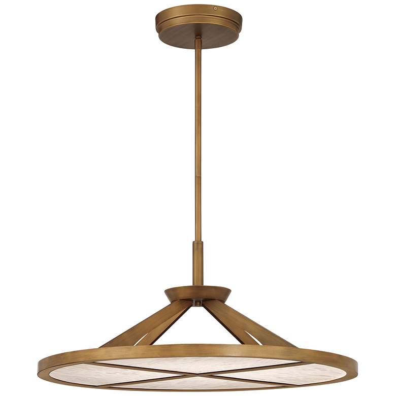 Image 1 Minka-Lavery Stiles LED 28-in Ashen Gold Indoor Pendant