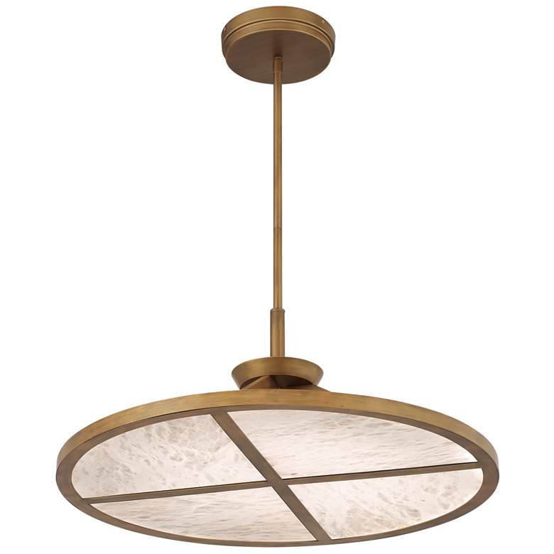 Image 4 Minka-Lavery Stiles LED 28-in Ashen Gold Indoor Pendant more views
