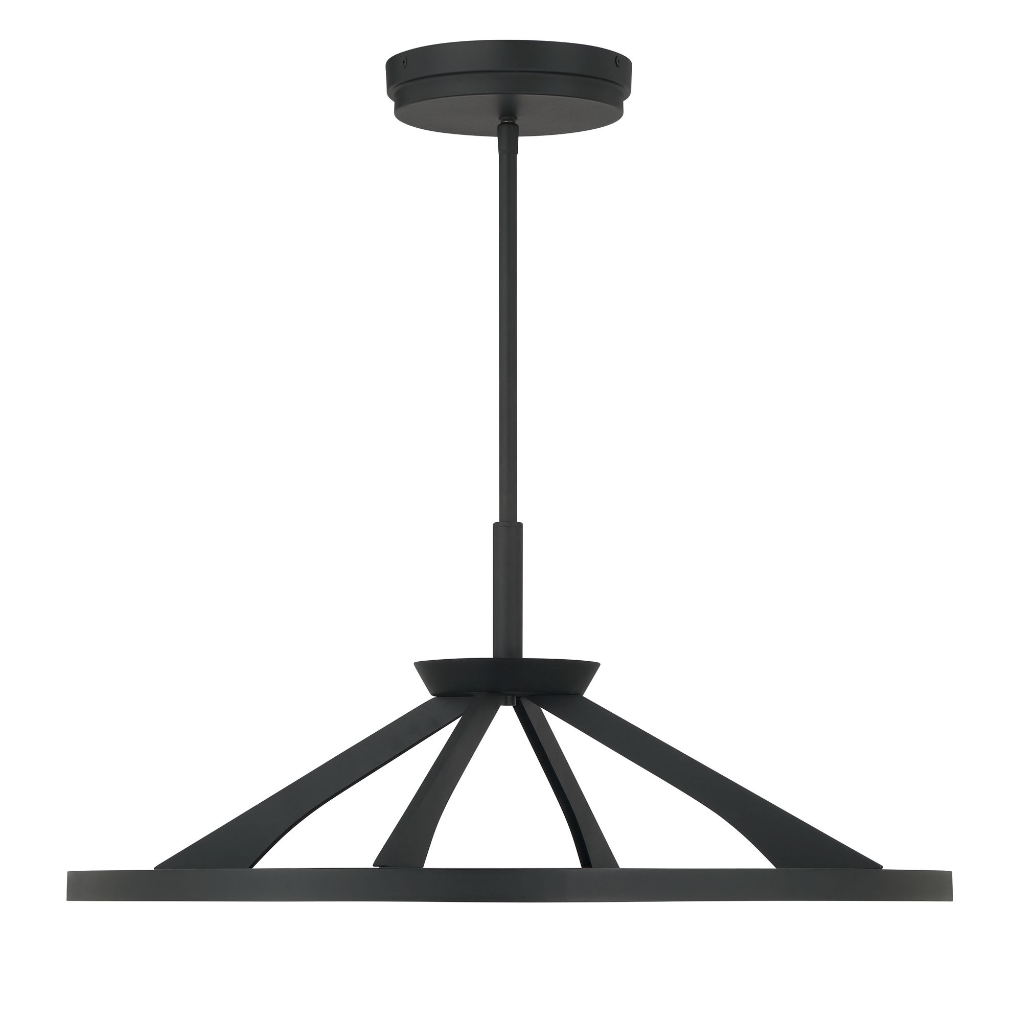 Image 3 Minka-Lavery Stiles LED 28-in Sand Coal Black Pendant with Alabaster Shade more views