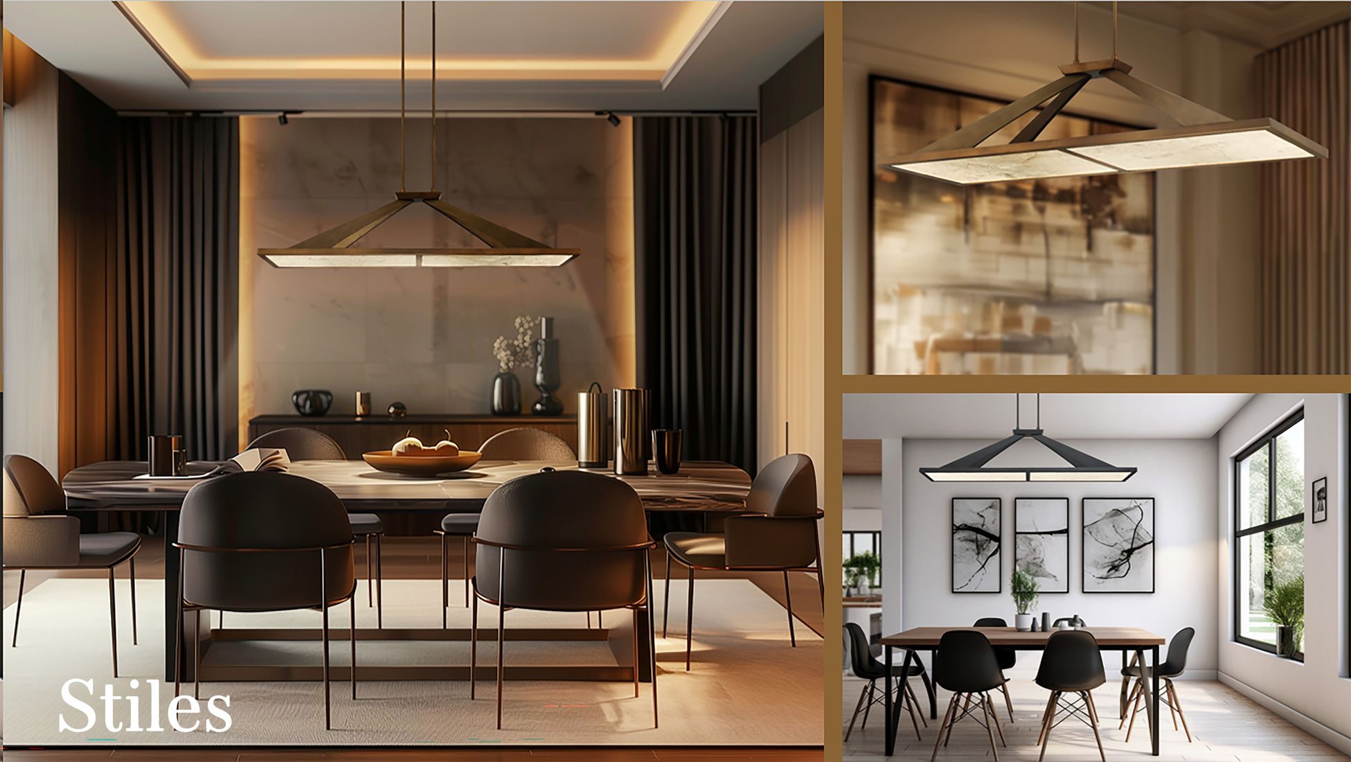 Minka-Lavery Stiles LED 28-in Sand Coal Black Pendant with Alabaster Shade