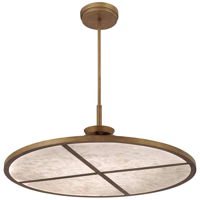 Image 5 Minka-Lavery Stiles LED 36-in Ashen Gold Indoor Pendant more views