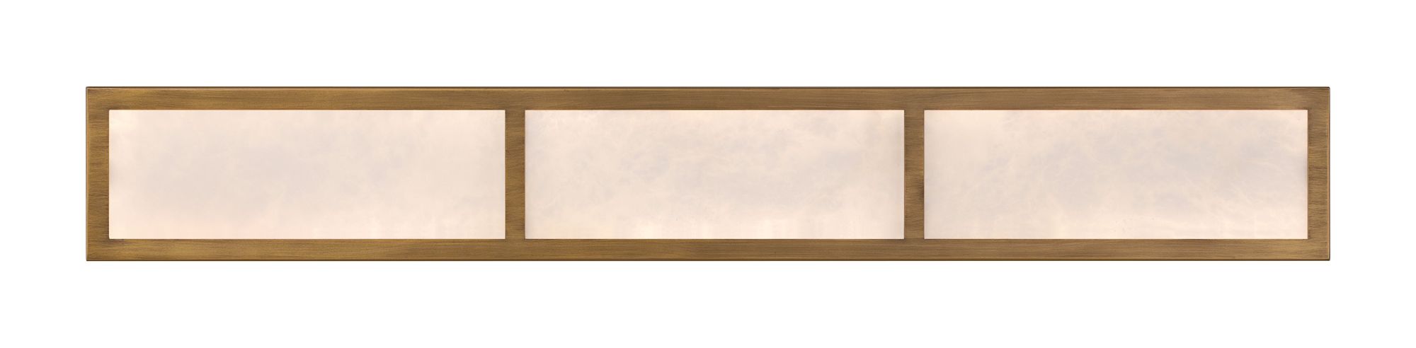 Image 4 Minka-Lavery Stiles LED 36-in Ashen Gold Vanity Light with Alabaster Shade more views