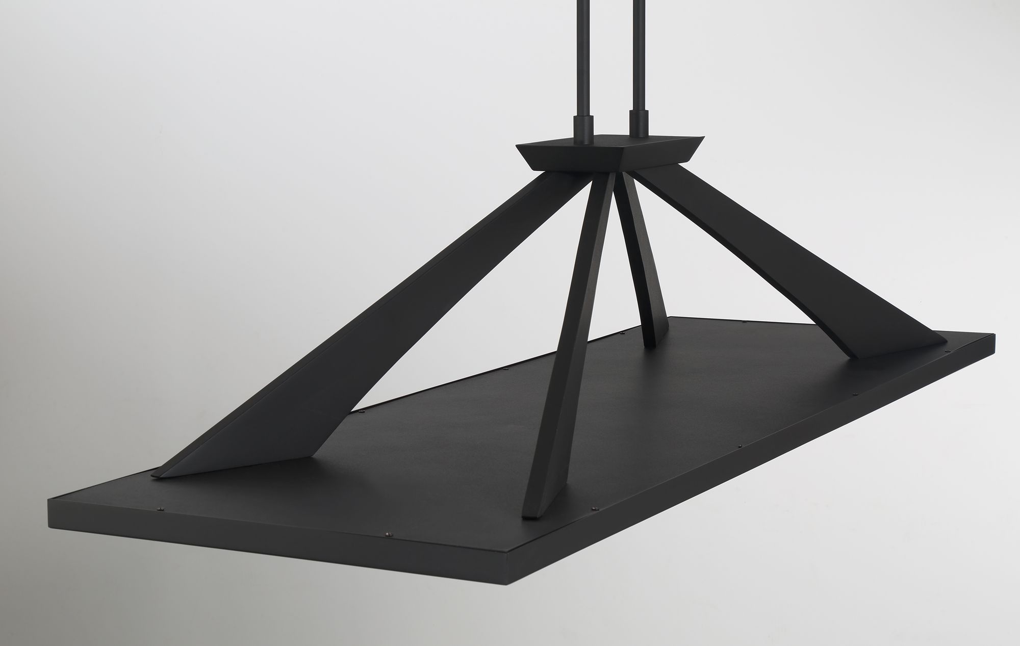 Image 6 Minka Lavery Stiles LED 48-in Black Chandelier with Alabaster Shades more views