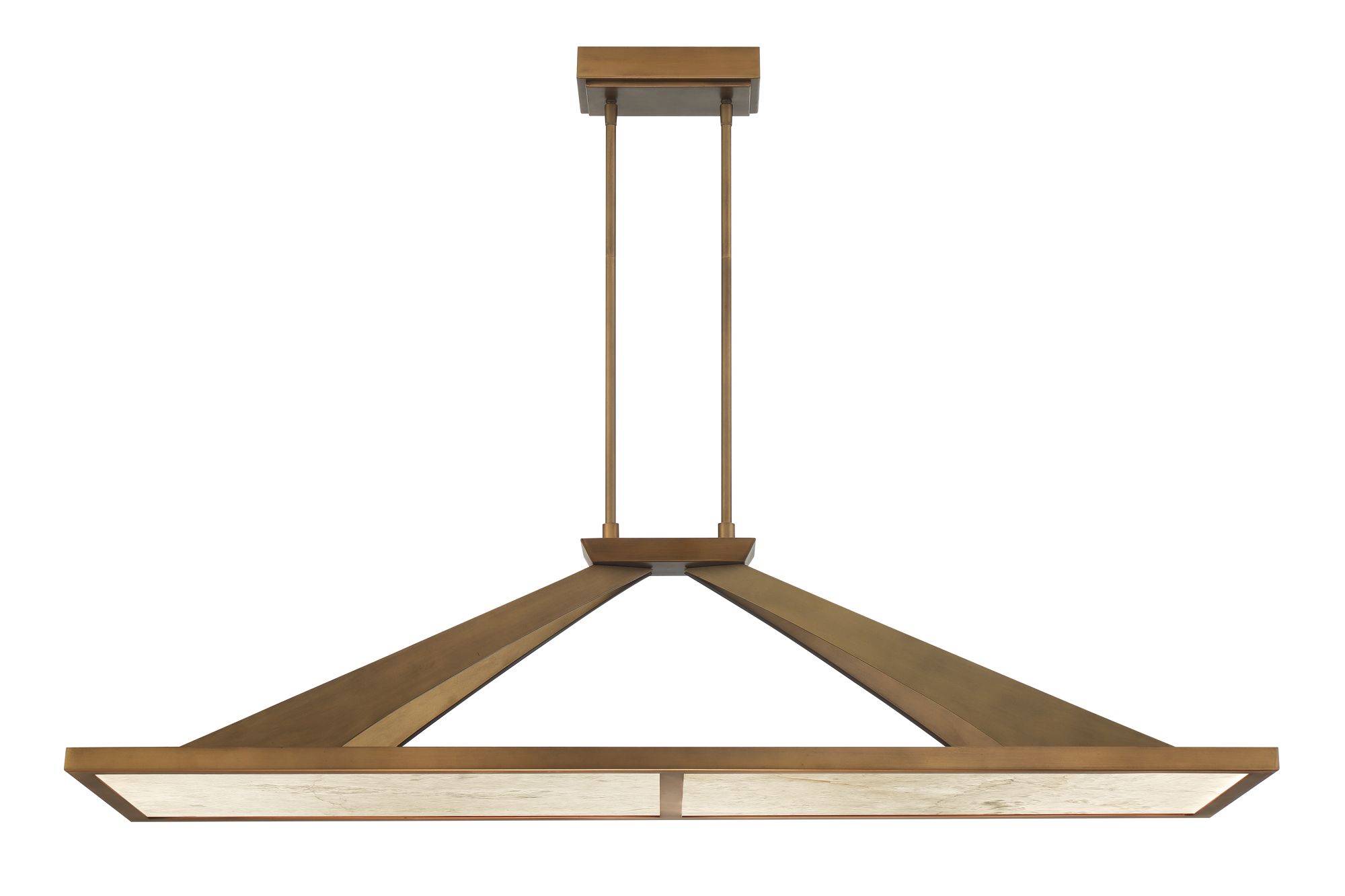 Image 3 Minka Lavery Stiles LED 48-in Gold Chandelier with Alabaster Shades more views