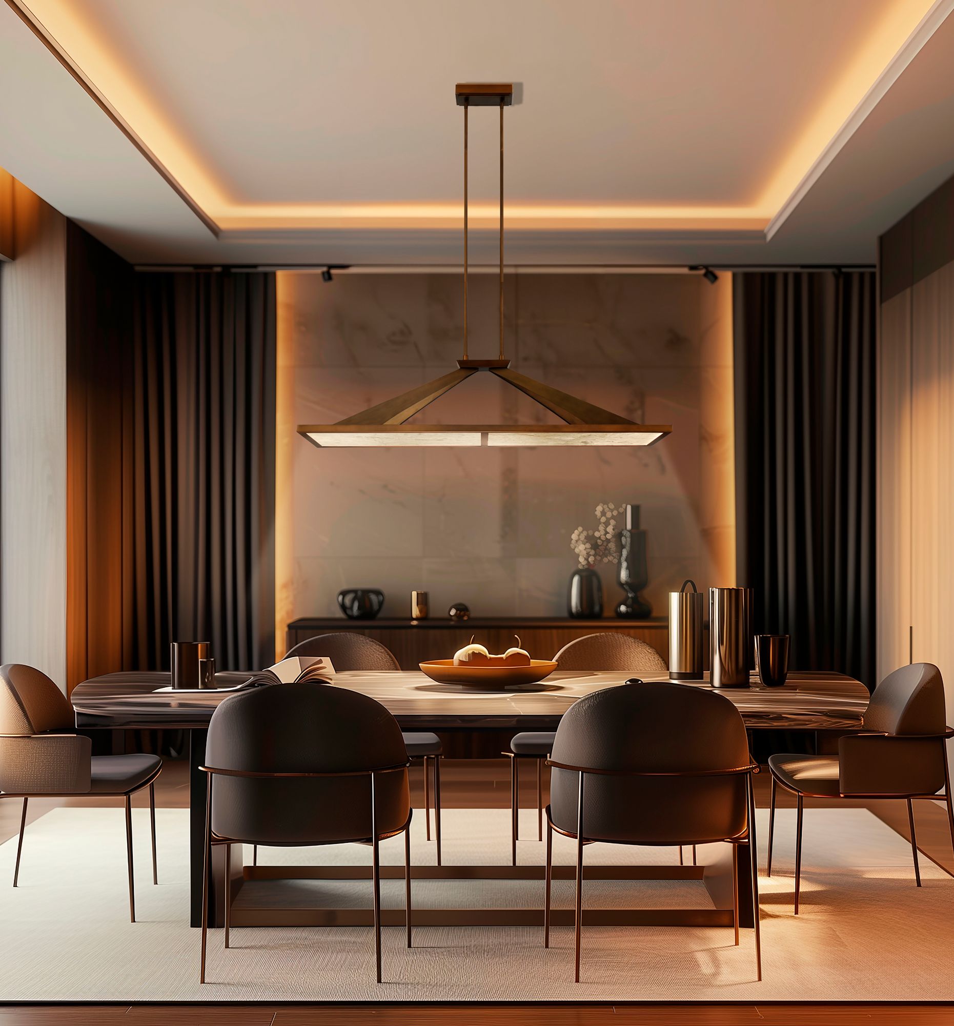 Minka Lavery Stiles LED 48-in Gold Chandelier with Alabaster Shades