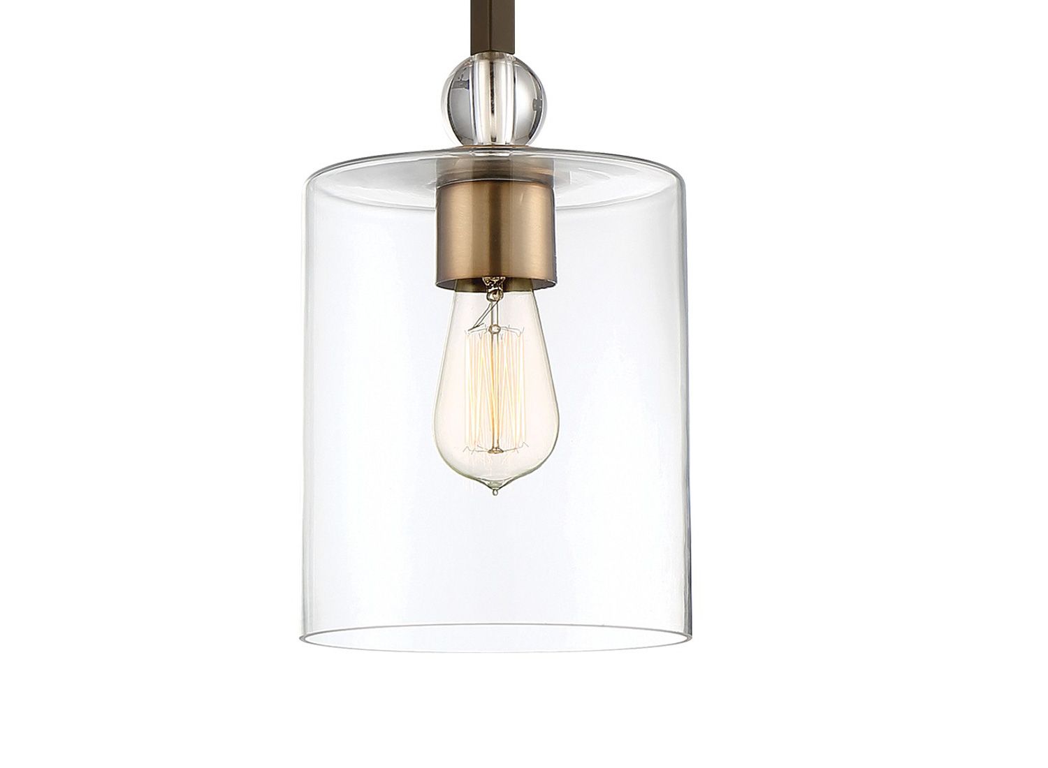 Image 2 Minka-Lavery Studio-5 1-Light Painted Bronze and Brass Mini Pendant more views