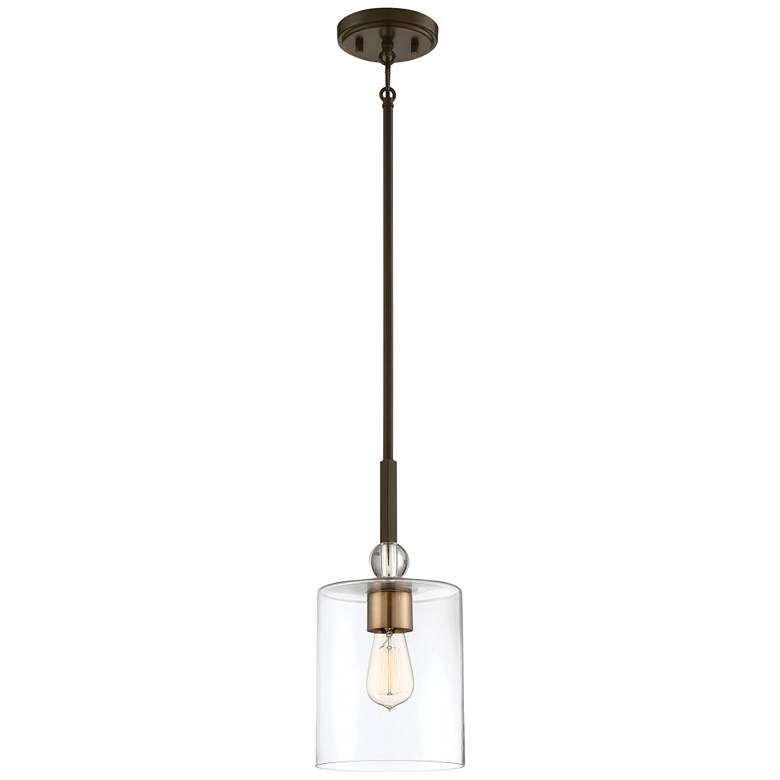 Image 1 Minka-Lavery Studio 5 1-Light Painted Bronze Mini Pendant