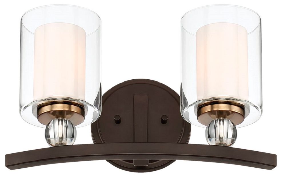 Minka-Lavery Studio 5 2-Light Painted Bronze Bath Bar