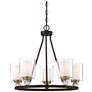 2_Minka-Lavery Studio-5 25 1/2" Painted Bronze 5-Light Ring Chandelier