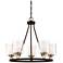 Minka-Lavery Studio-5 25 1/2" Painted Bronze 5-Light Ring Chandelier