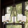 1_Minka-Lavery Studio-5 25 1/2" Painted Bronze 5-Light Ring Chandelier