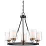 3_Minka-Lavery Studio-5 25 1/2" Painted Bronze 5-Light Ring Chandelier more views
