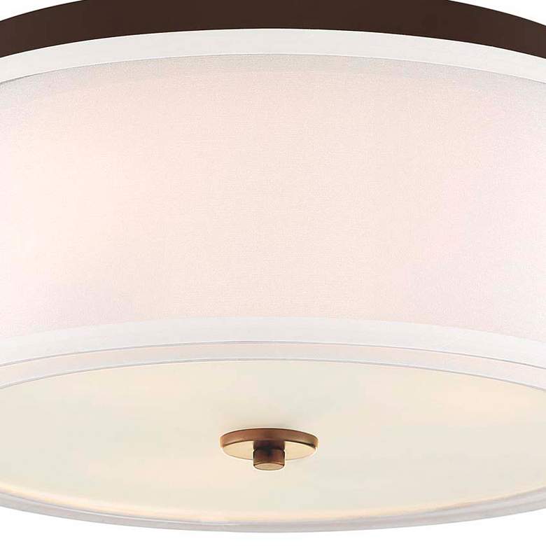 Image 2 Minka-Lavery Studio 5 3-Light Painted Bronze Flush Mount more views