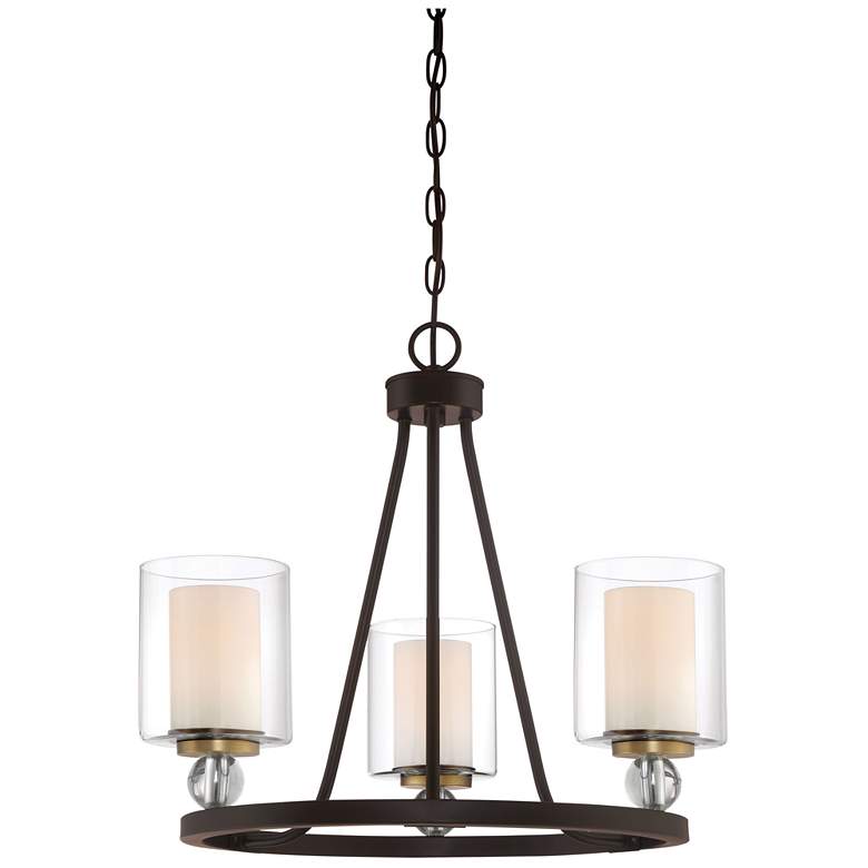 Image 1 Minka-Lavery Studio 5 3-Light Painted Bronze Mini Chandelier