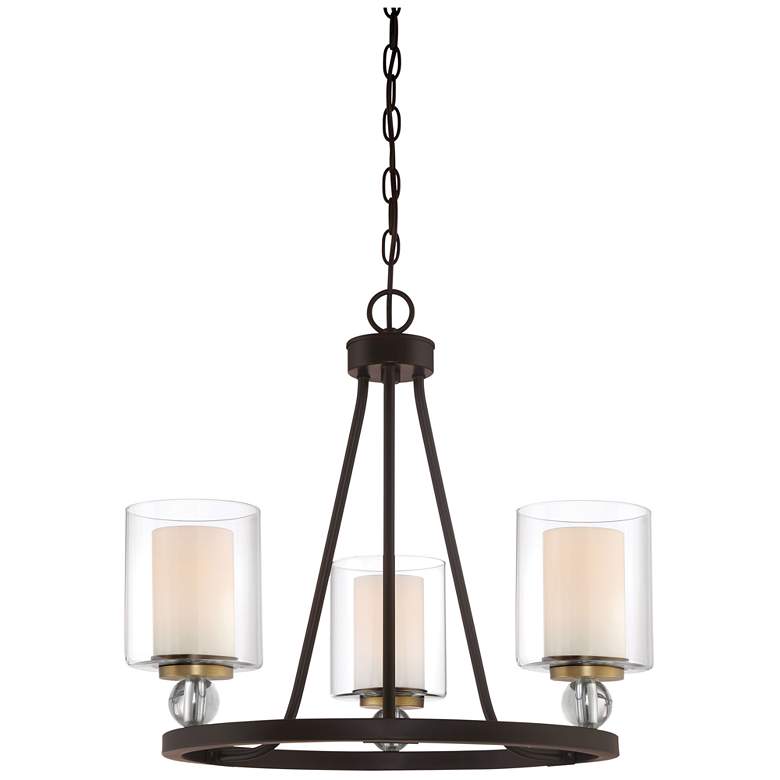 Image 1 Minka-Lavery  Studio 5 3-Light Painted Bronze Mini Chandelier