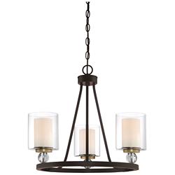 Minka-Lavery  Studio 5 3-Light Painted Bronze Mini Chandelier
