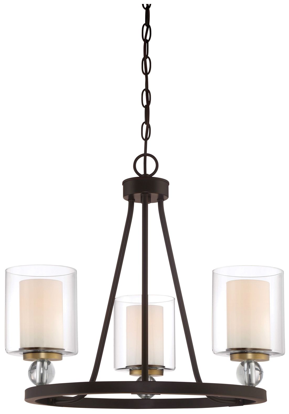 Minka-Lavery  Studio 5 3-Light Painted Bronze Mini Chandelier