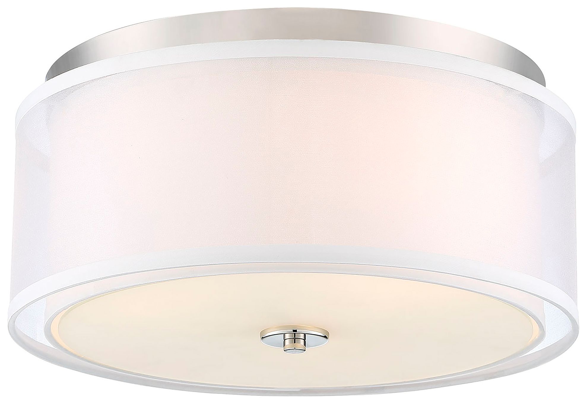 Minka-Lavery Studio 5 3-Light Polished Nickel Flush Mount