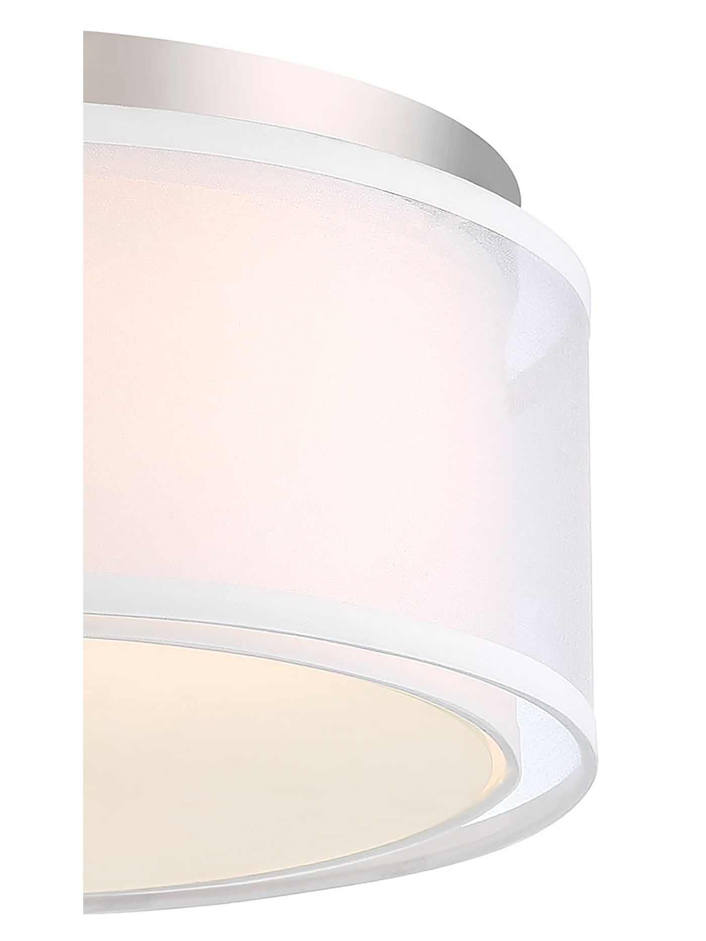 Image 3 Minka-Lavery Studio 5 3-Light Polished Nickel Flush Mount more views