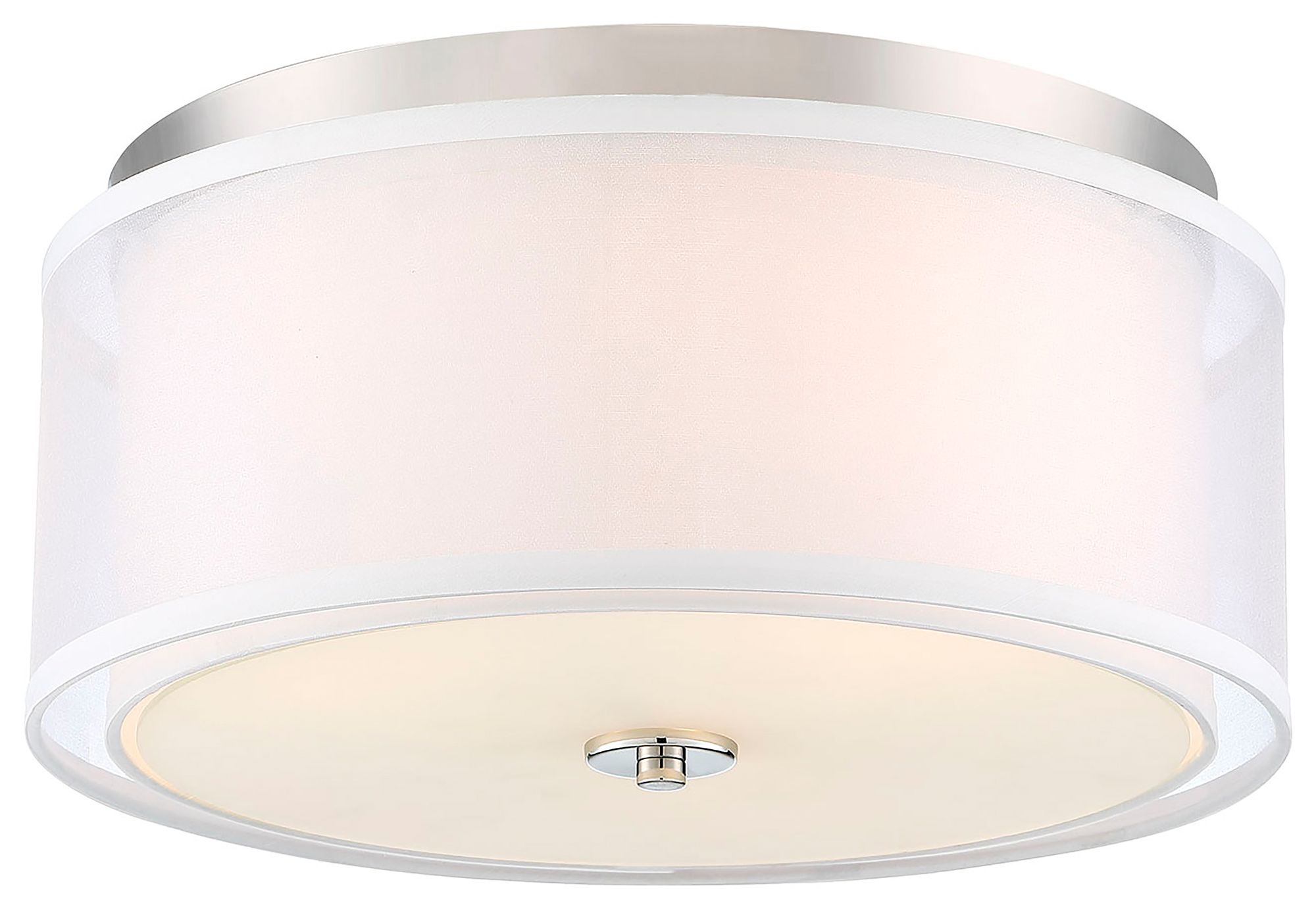 Image 4 Minka-Lavery Studio 5 3-Light Polished Nickel Flush Mount more views