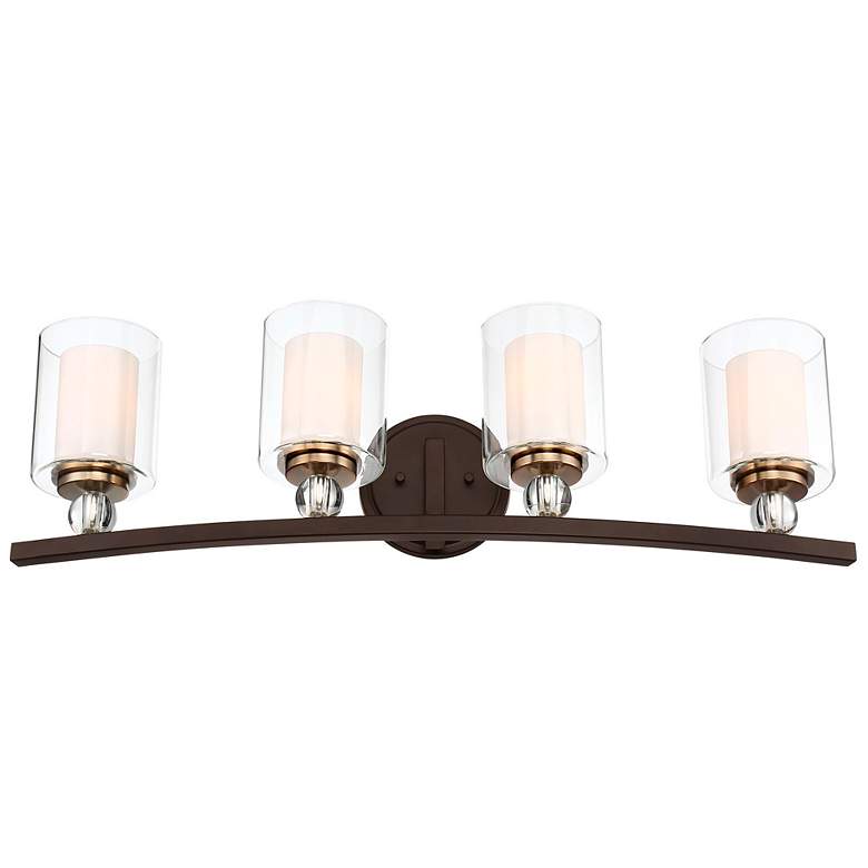 Image 1 Minka-Lavery Studio 5 33 inch Wide 4-Light Painted Bronze Bath Light Bar