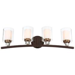 Minka-Lavery Studio 5 33" Wide 4-Light Painted Bronze Bath Light Bar
