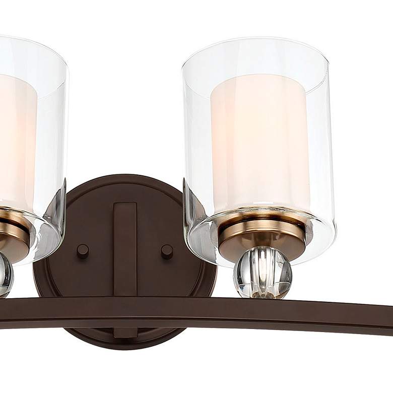 Image 3 Minka-Lavery Studio 5 33" Wide 4-Light Painted Bronze Bath Light Bar more views