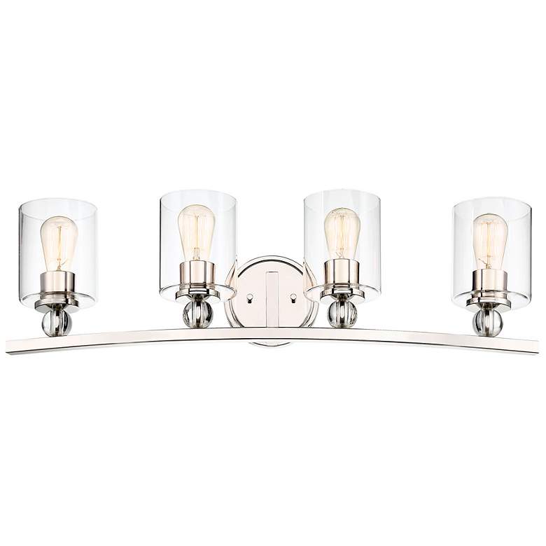 Image 1 Minka Lavery Studio-5 33" Wide 4-Light Polished Nickel Bath Vanity Bar