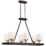 1_Minka Lavery Studio-5 38" Wide Painted Bronze 6-Light Chandelier