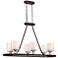 Minka Lavery Studio-5 38" Wide Painted Bronze 6-Light Chandelier