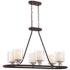 Minka Lavery Studio-5 38" Wide Painted Bronze 6-Light Chandelier