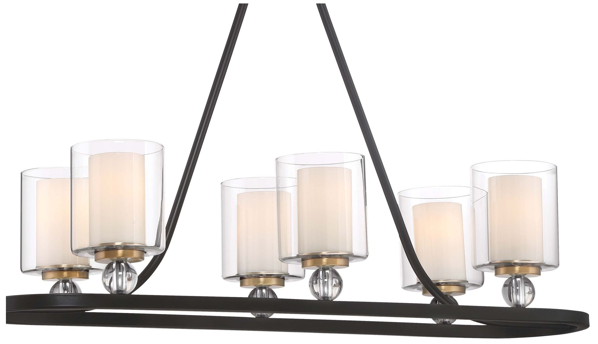 Image 2 Minka Lavery Studio-5 38" Wide Painted Bronze 6-Light Chandelier more views