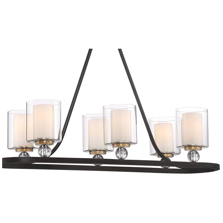 Image 2 Minka Lavery Studio-5 38" Wide Painted Bronze 6-Light Chandelier more views