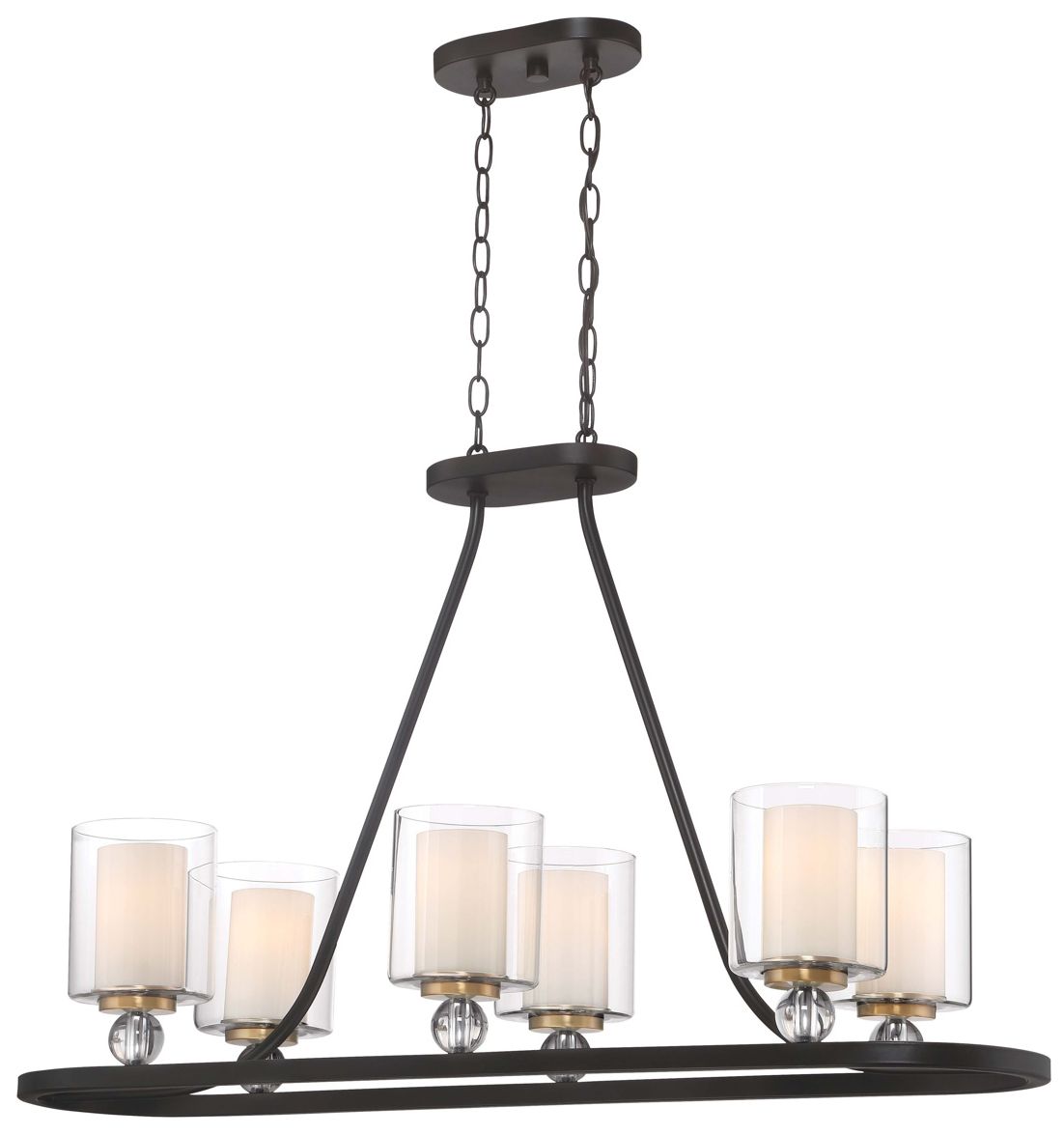 Image 3 Minka Lavery Studio-5 38" Wide Painted Bronze 6-Light Chandelier more views