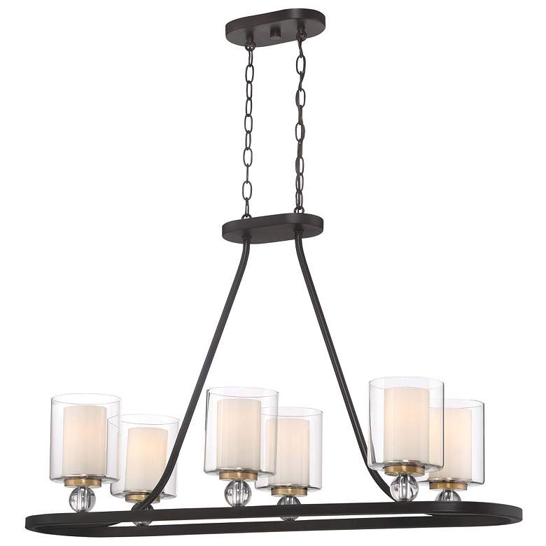Image 3 Minka Lavery Studio-5 38" Wide Painted Bronze 6-Light Chandelier more views