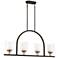 Minka-Lavery Studio 5 4-Light Painted Bronze Island Chandelier