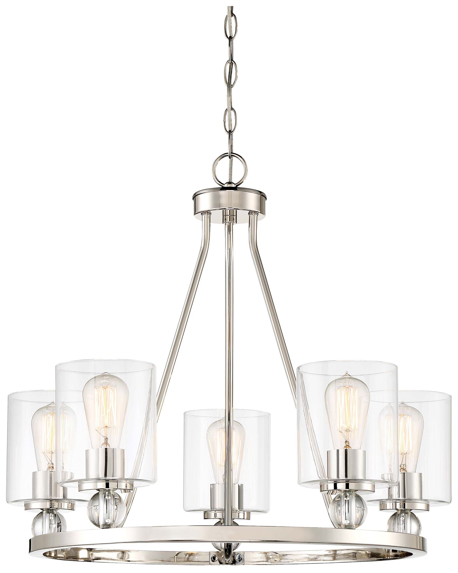 Minka-Lavery Studio 5 5-Light Polished Nickel Chandelier