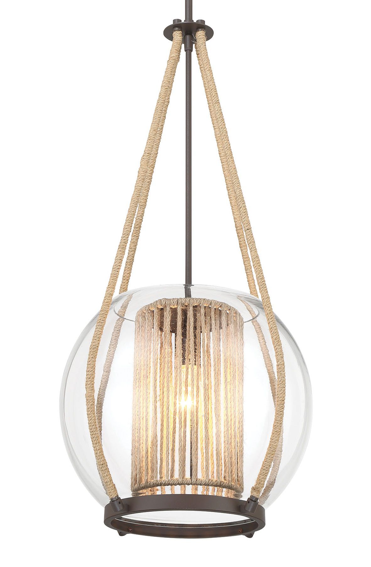Image 2 Minka-Lavery Stutterhein 1-Light Sand Bronze Pendant more views