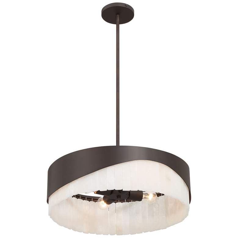 Image 7 Minka-Lavery Sway 4-Light 20-in Dark Bronze Indoor Pendant more views