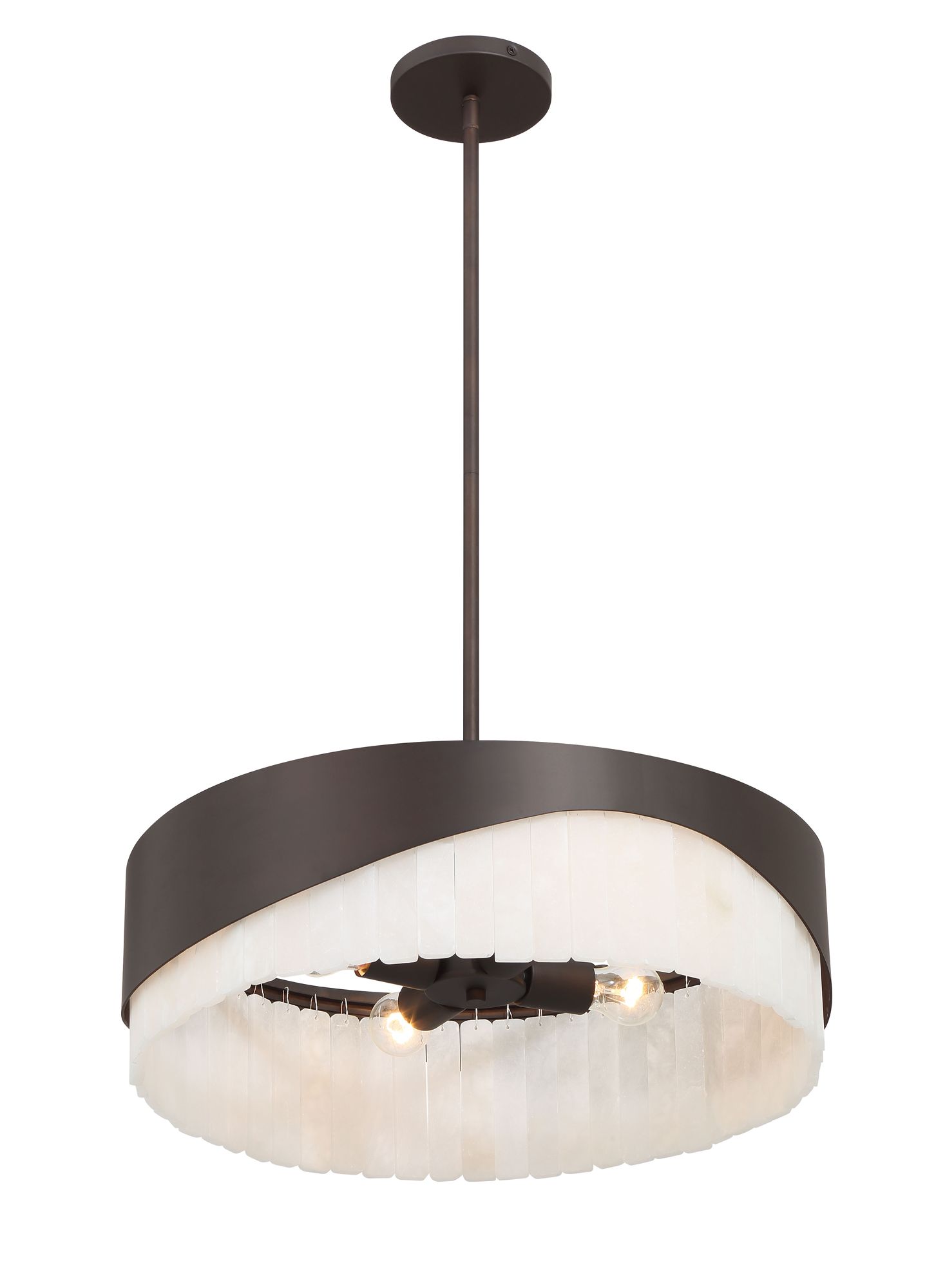 Minka-Lavery Sway 4-Light 20-in Dark Bronze Indoor Pendant